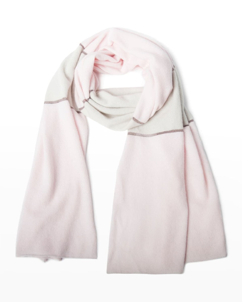 Stripe Cashmere Wrap Scarf